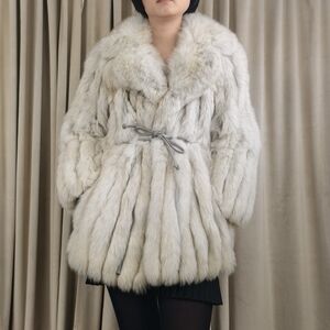 Vintage Monroe Fur Center Blue Fox Fur Coat